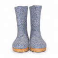 Handmade Grey Felt Boots
