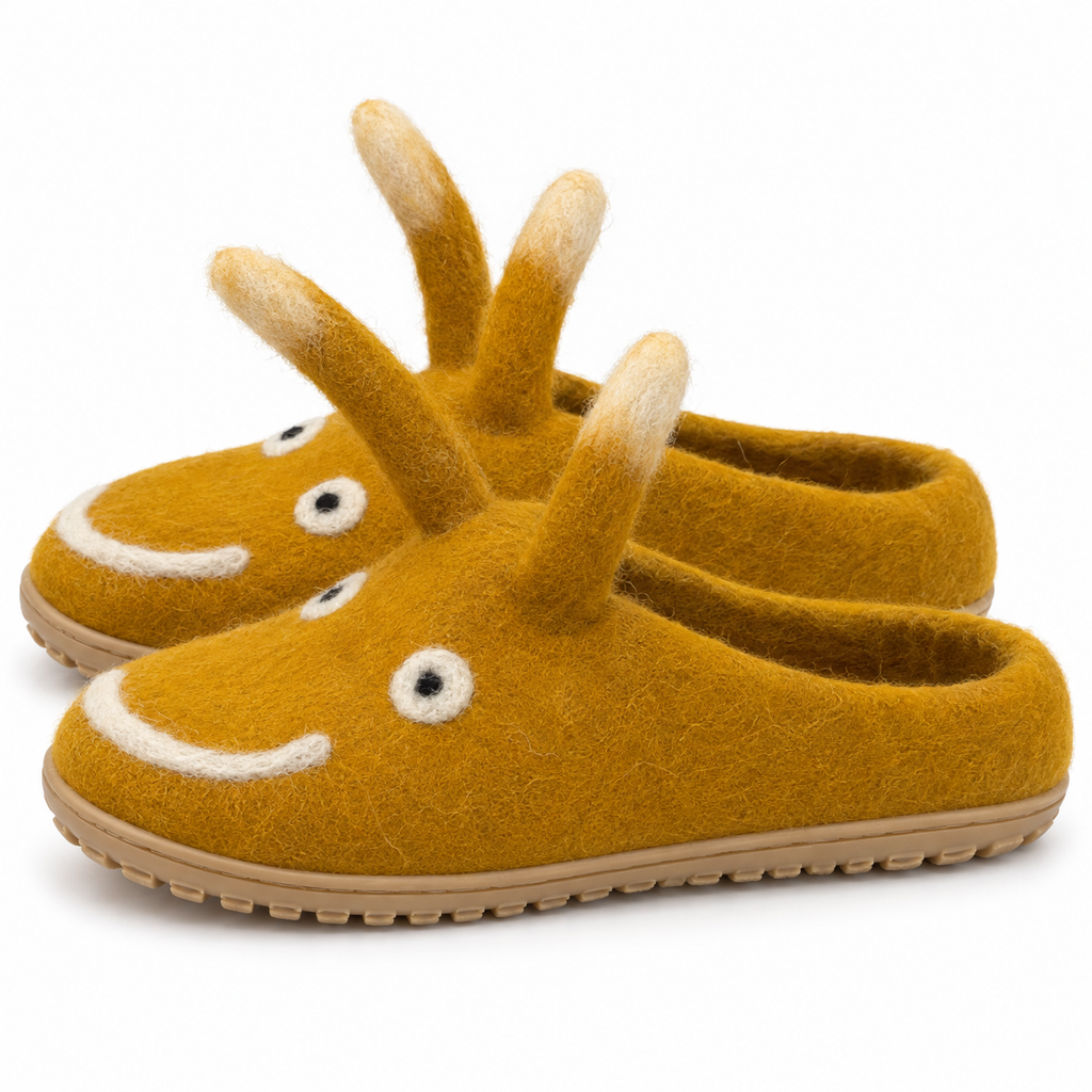 Felt Snail Slippers