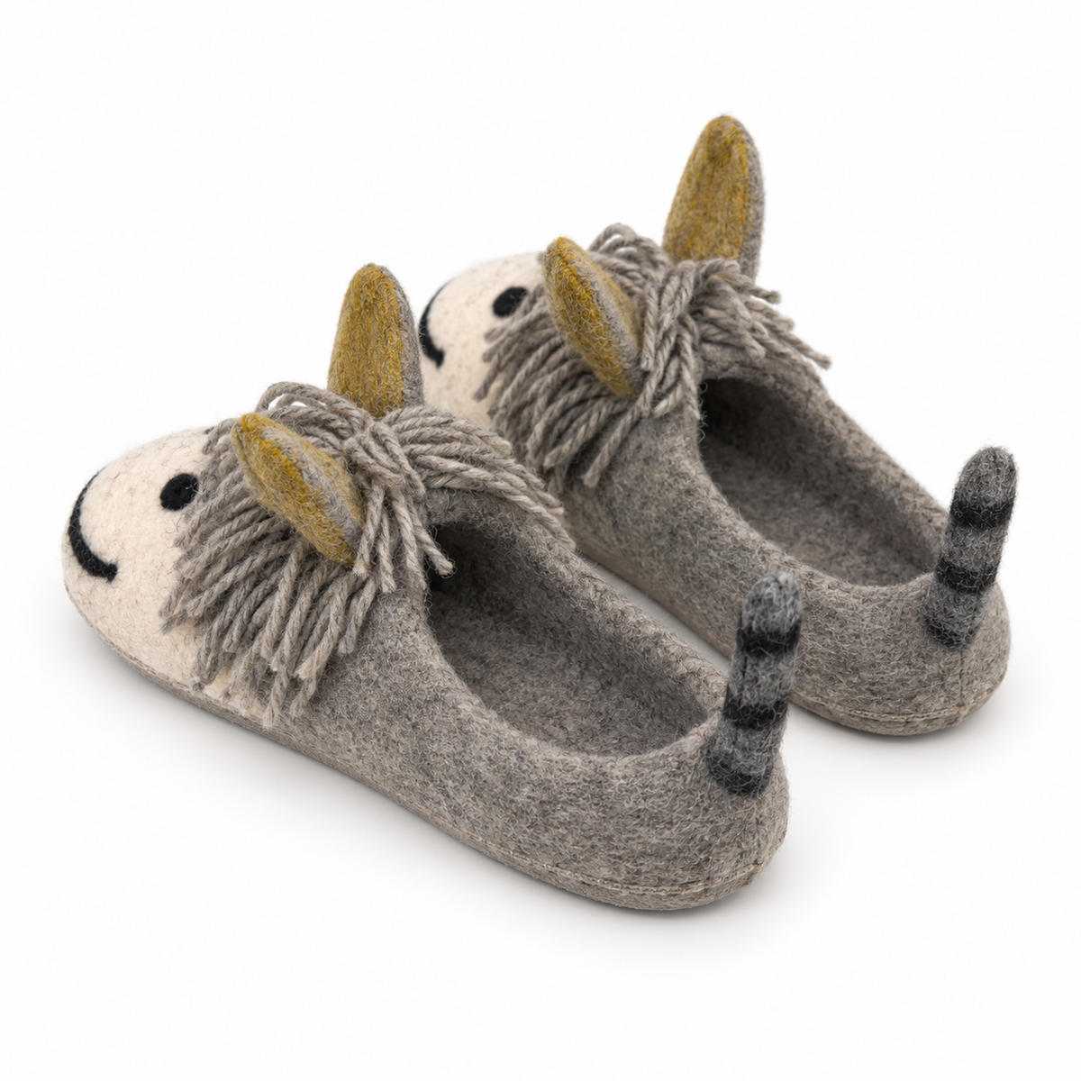 Felt Highland Cow Slippers