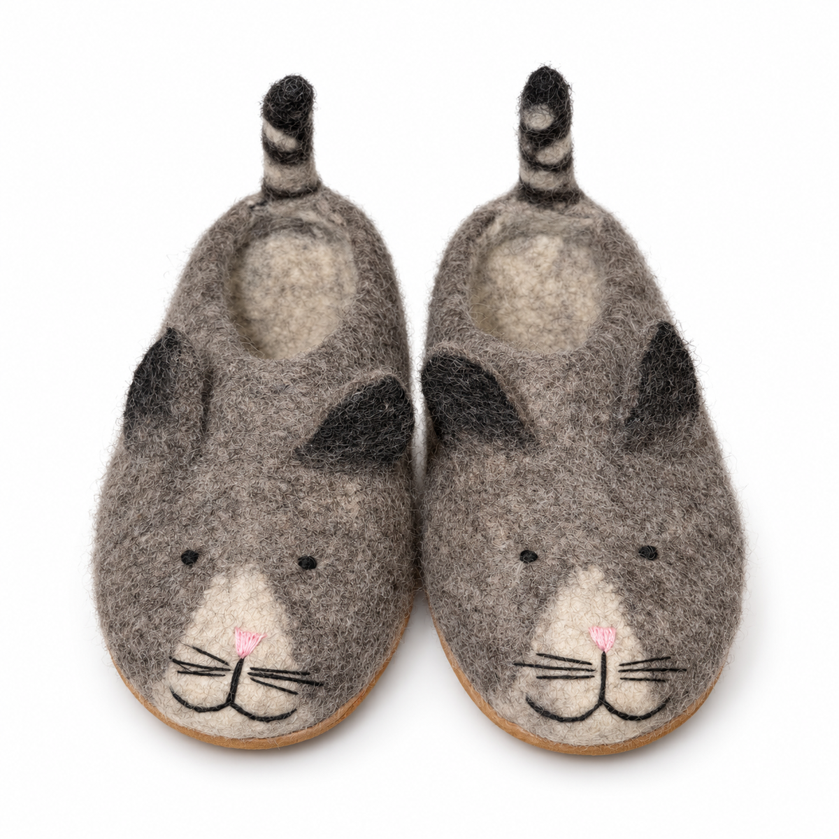 Felt Cat Slippers