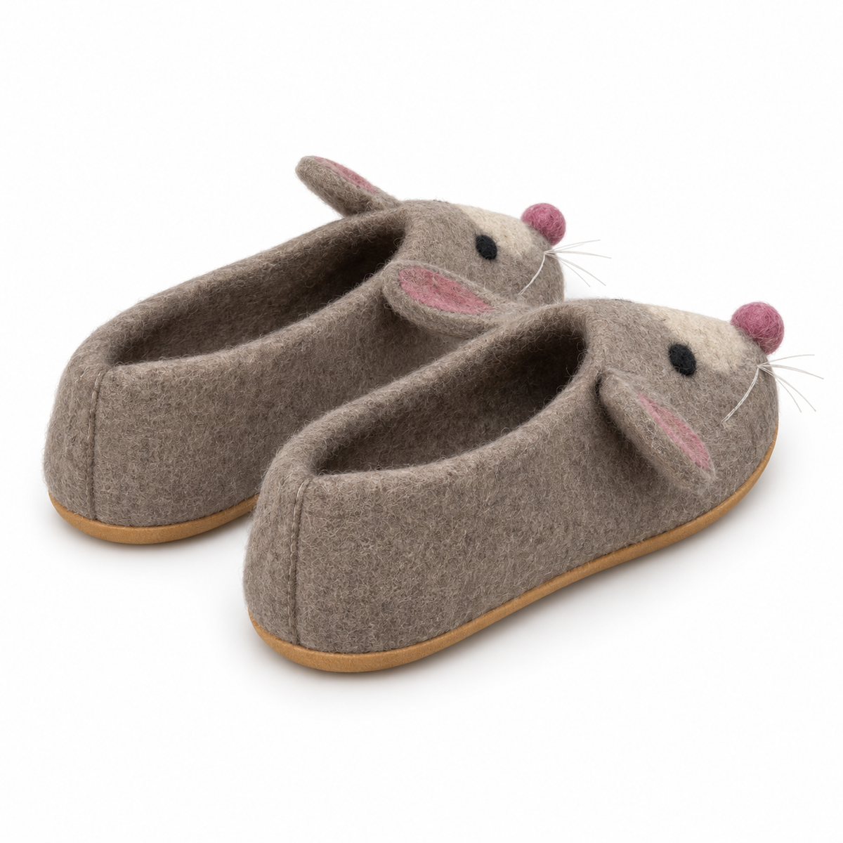 Felt Mouse Slippers