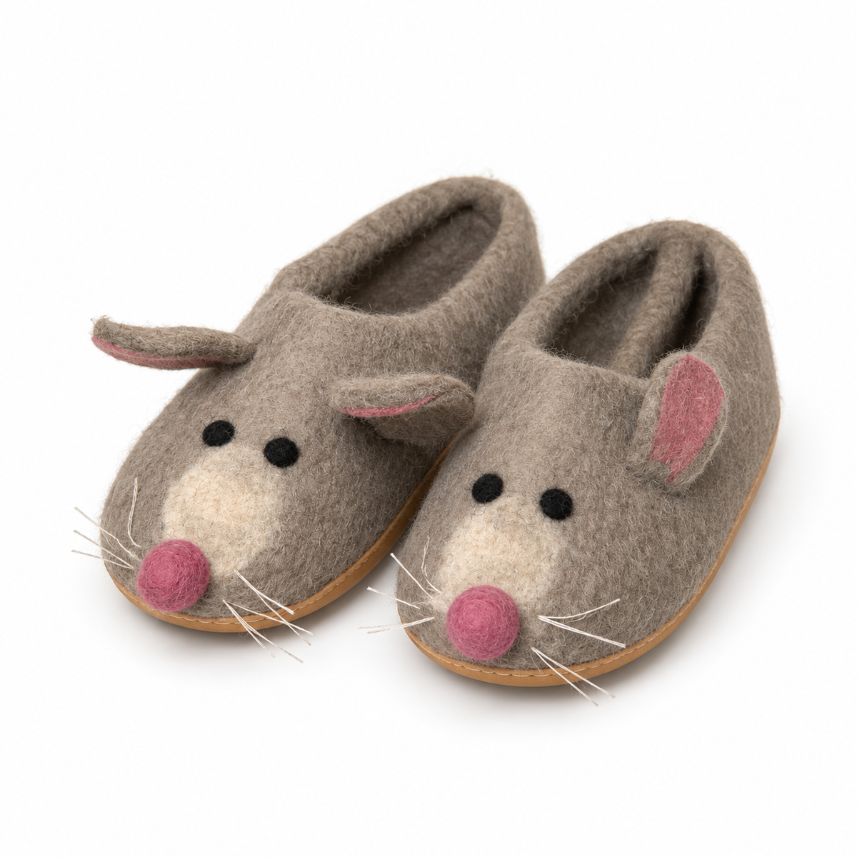 Felt Mouse Slippers