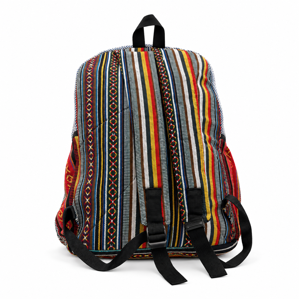 Hemp Geometric Backpack - 30L