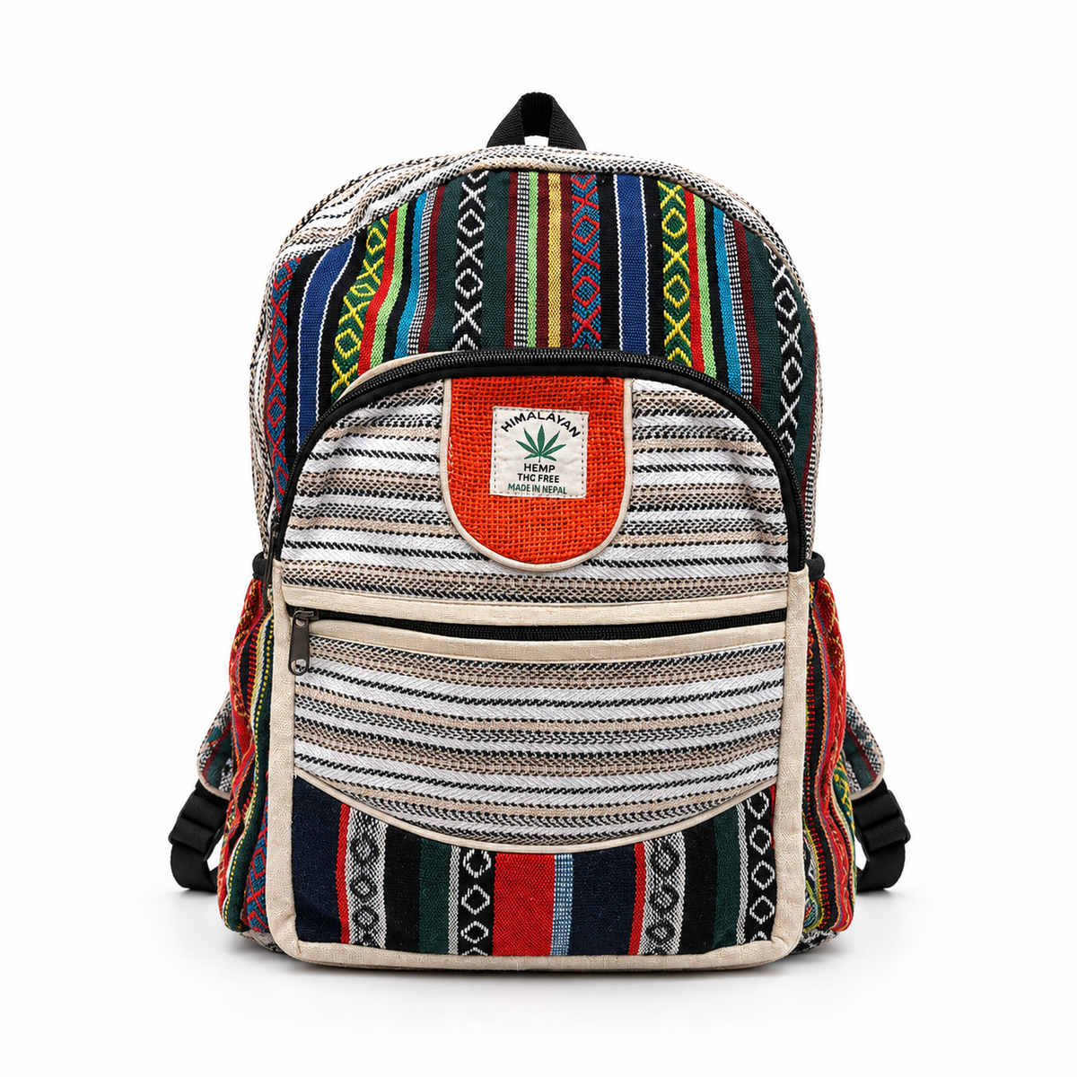 Rainbow Hemp Stripe Backpack – 30L