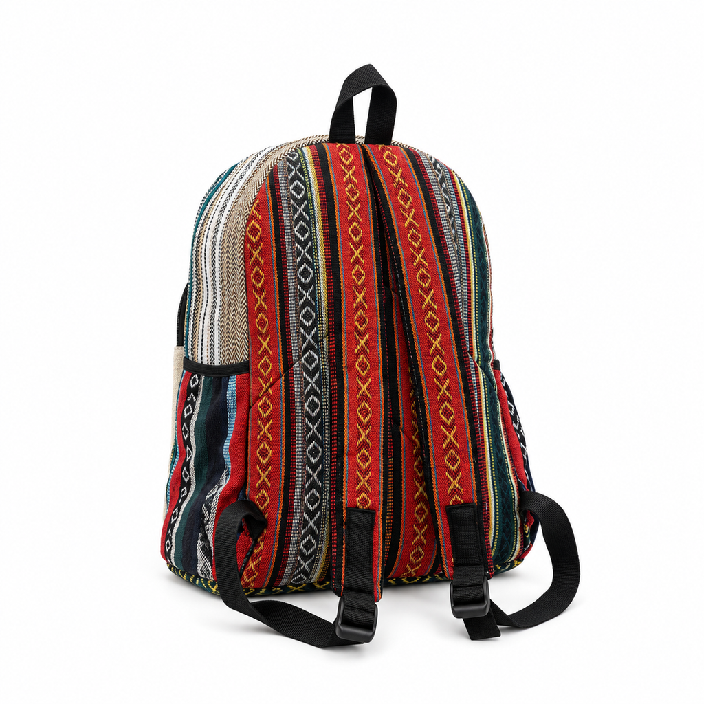 Rainbow Hemp Stripe Backpack – 30L