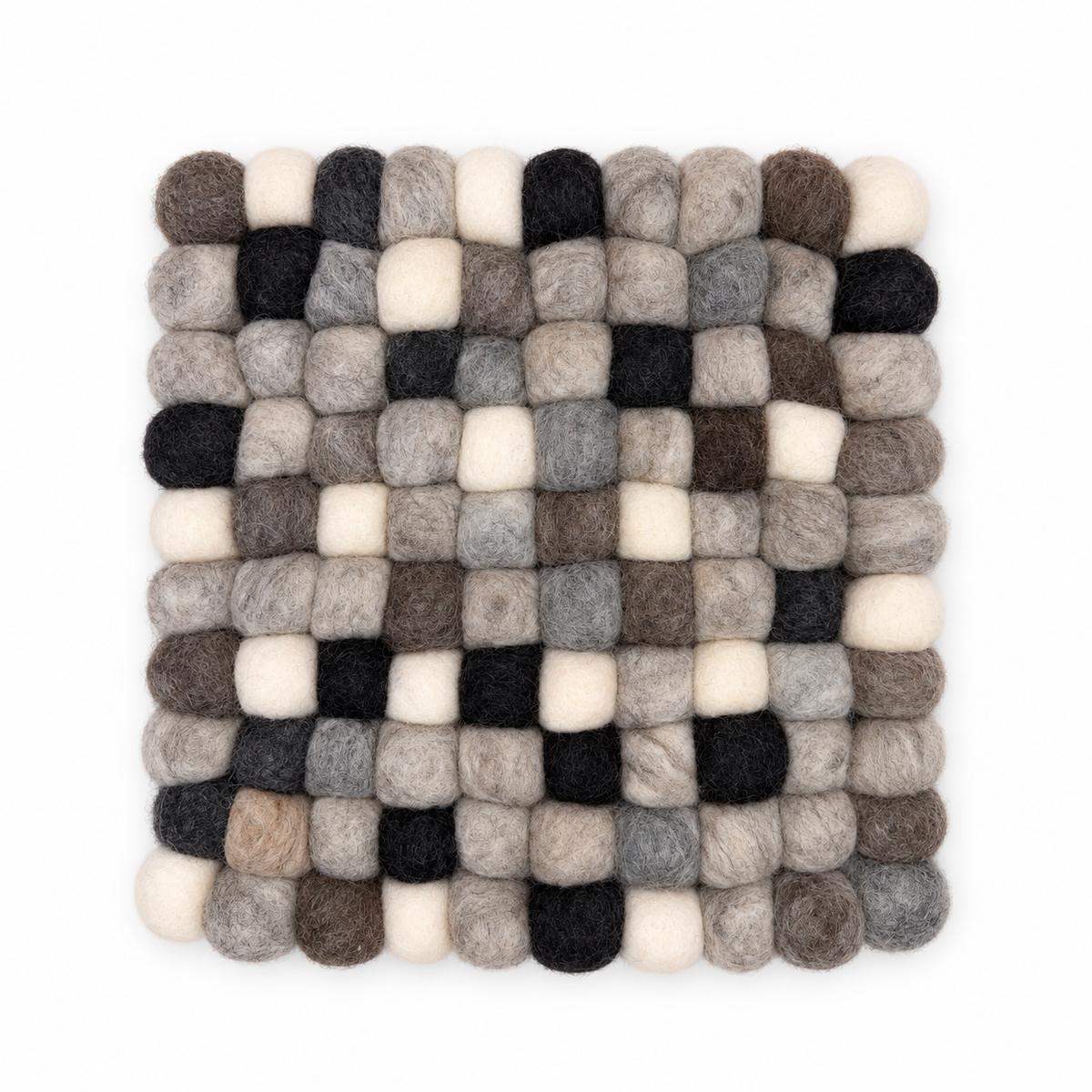 Nordic Neutrals – Square Felt Ball Trivet