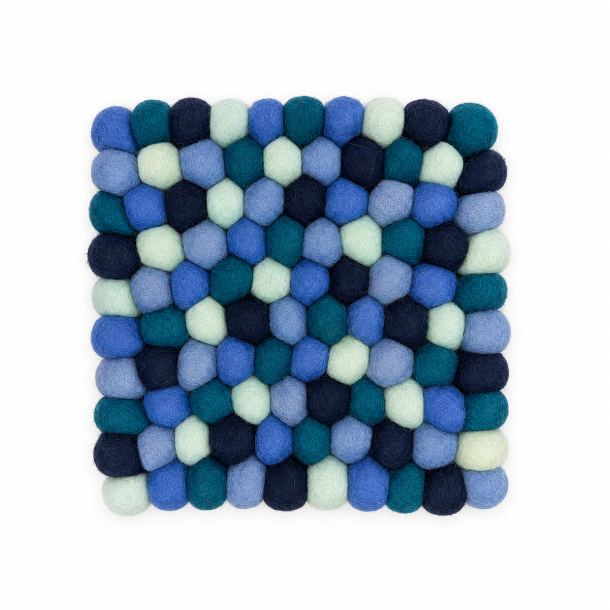 Ocean Breeze – Square Felt Ball Trivet