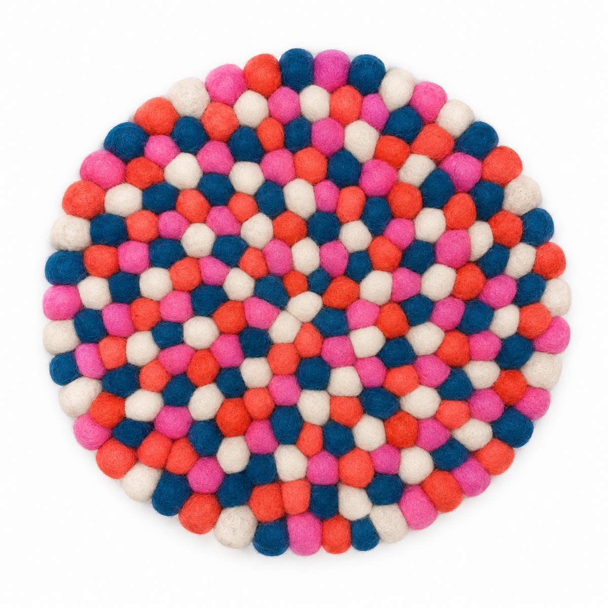 Candy Pop – Round Felt Ball Trivet