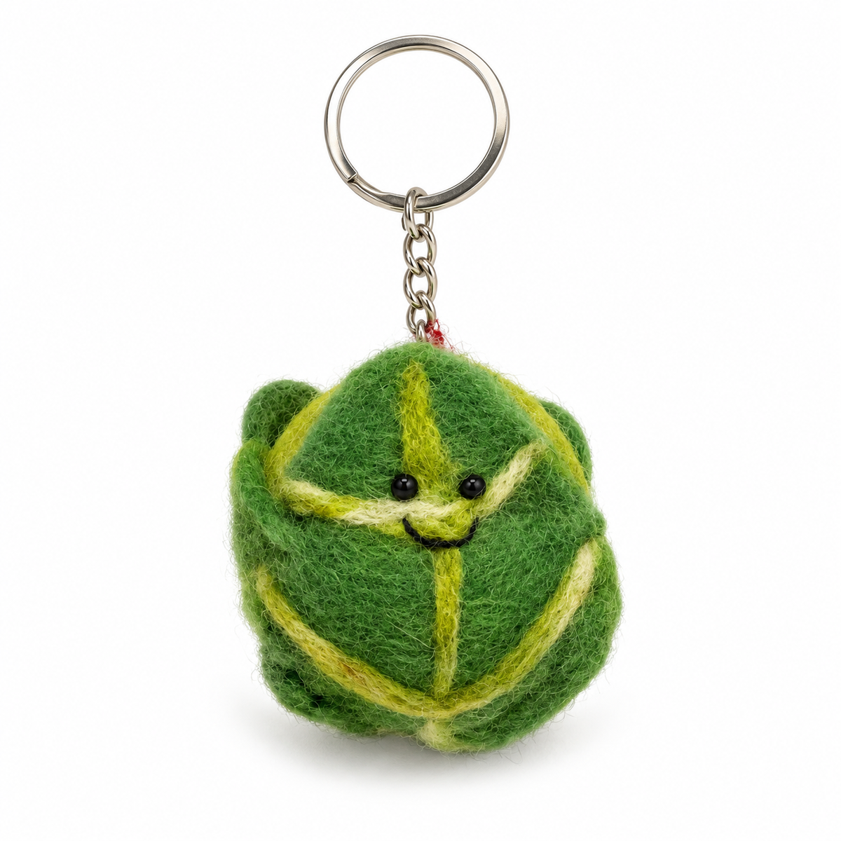 Cabbage Felt Keychain