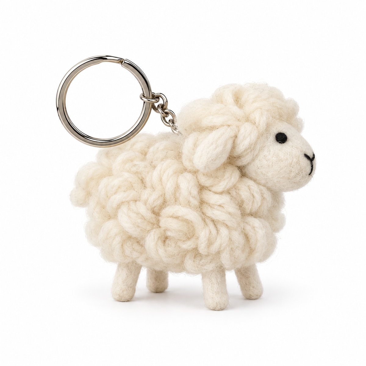 Sheep Felt Keychain