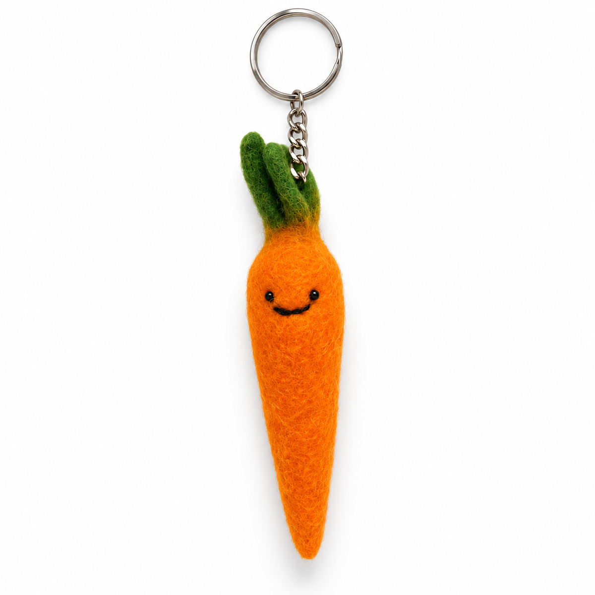 Carrot Felt Keychain