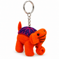 Gaspard Elephant Felt Keychain