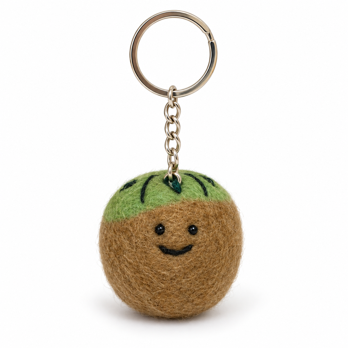 Kiwi Felt Keychain
