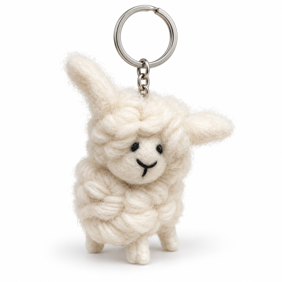 Sheep Felt Keychain