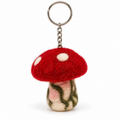 Mushroom Felt Keychain