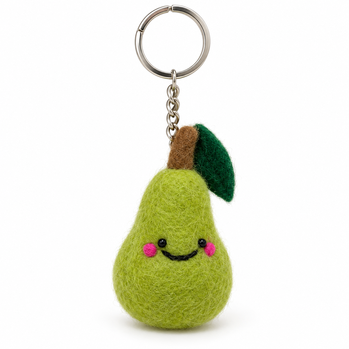 Pear Felt Keychain