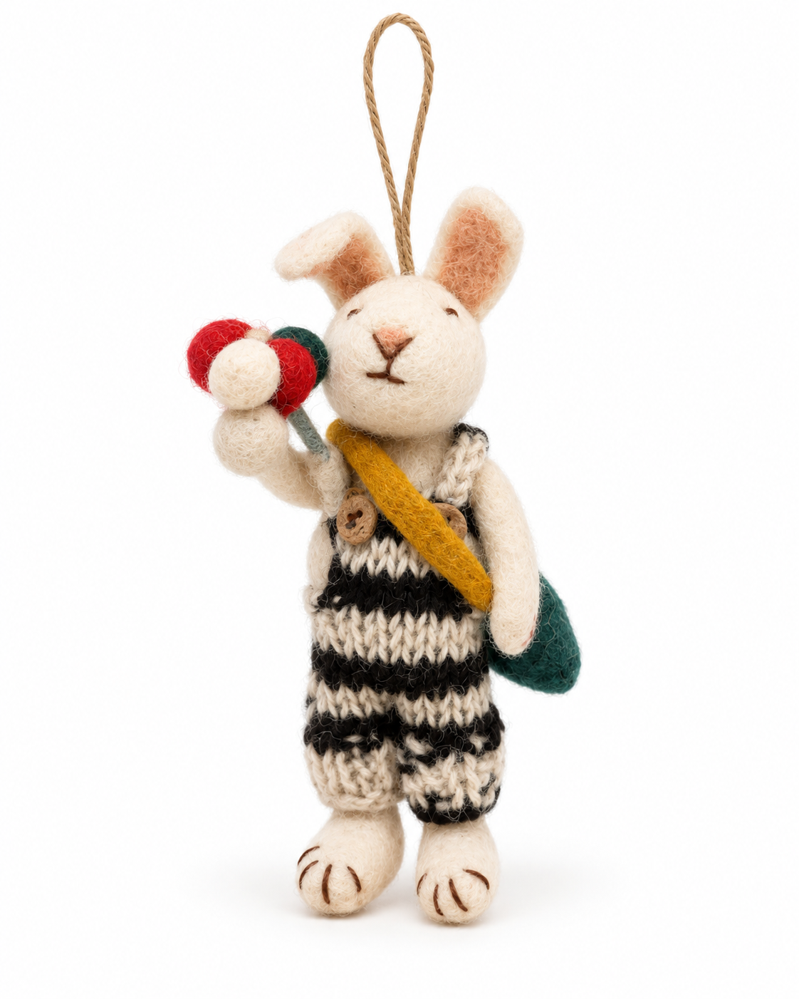 Coco the Flower Bunny – Black & White