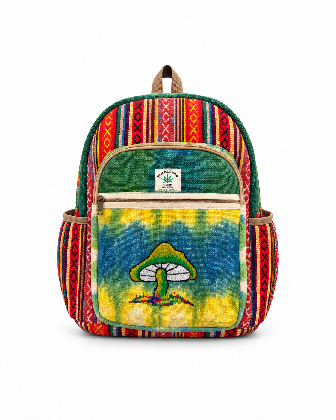 Golden Shroom – Yellow Hemp Backpack
