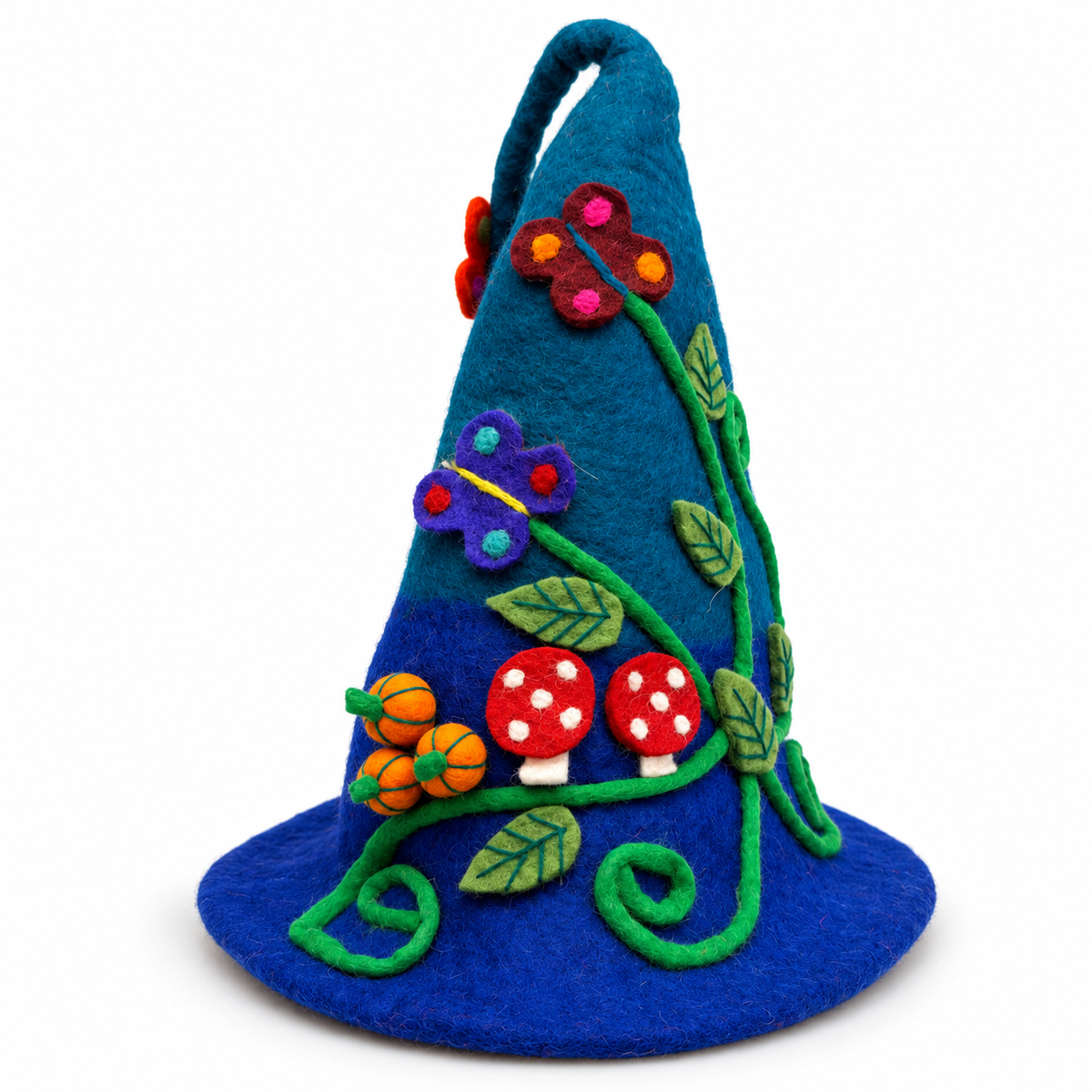 Blue Garden Felt Hat
