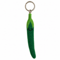 Green Chili Felt Keychain